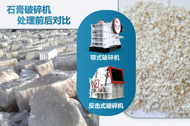 石膏破碎機對應(yīng)產(chǎn)量是多少噸？設(shè)備型號參數(shù)表