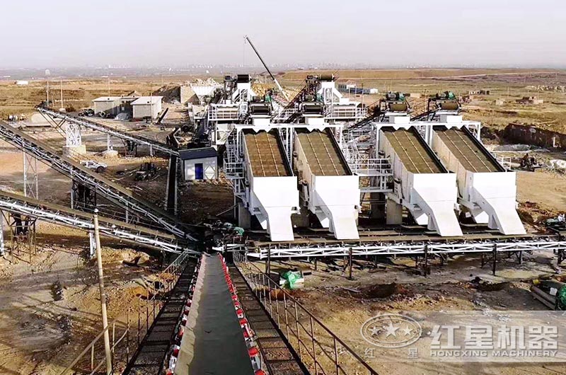 河北客戶大型砂場，配置多臺(tái)設(shè)備