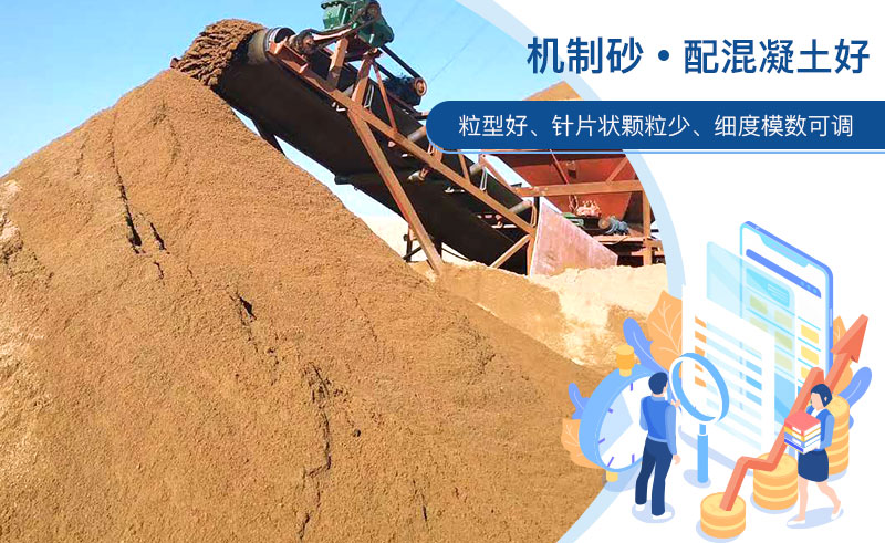 機制砂和河沙哪個配混凝土好？成套制砂設備多少錢？