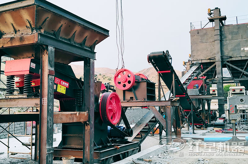 廣東客戶石料破碎生產線圖片