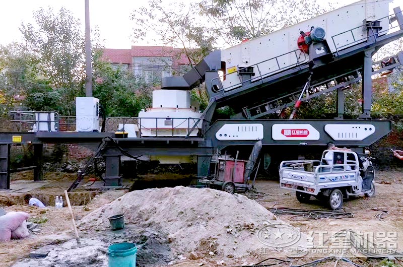 流動(dòng)沙機(jī)工作現(xiàn)場(chǎng)圖片