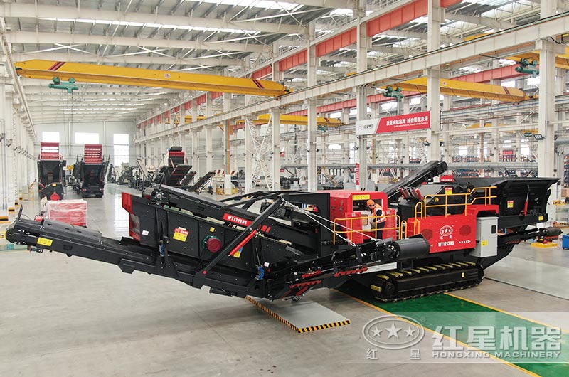 履帶式移動(dòng)破碎車圖片，制造車間