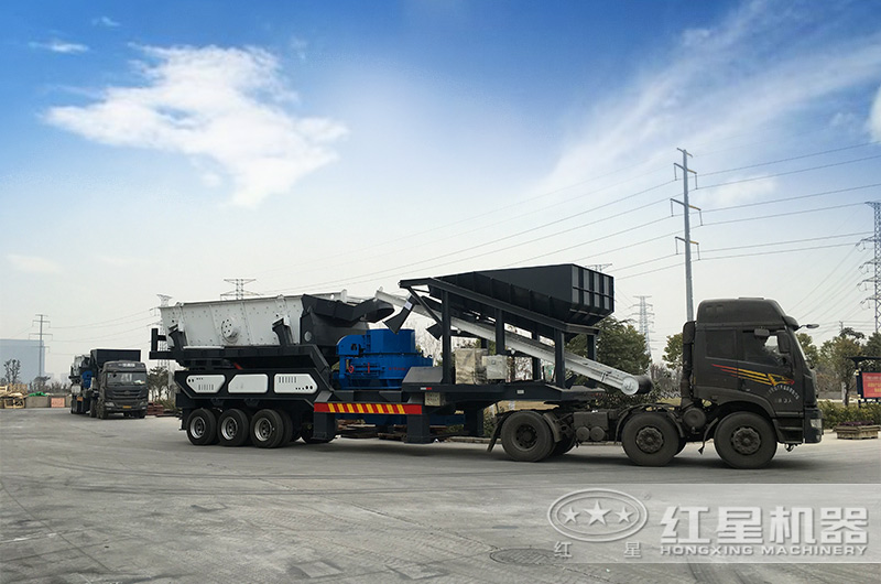 鵝卵石加工成沙選擇一步到位型移動碎沙機更合適！