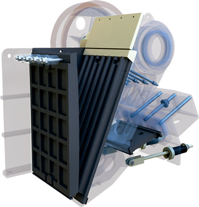 顎式破碎機內(nèi)部結構