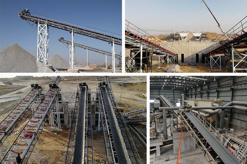 膠帶輸送機(jī)客戶(hù)作業(yè)現(xiàn)場(chǎng)